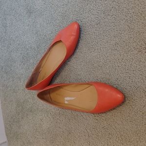 Nine West orange flats